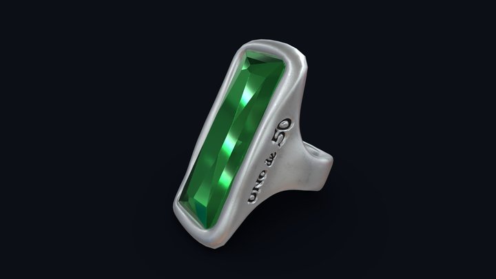 Anillo UNO de 50 3D Model