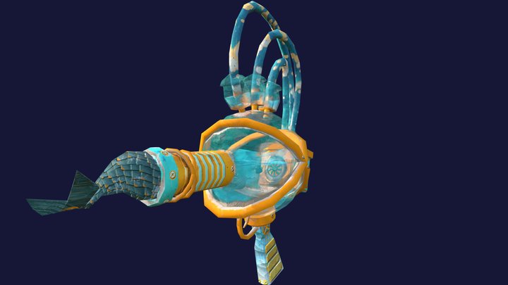 Fish Tank Turbo Gun 3D Model