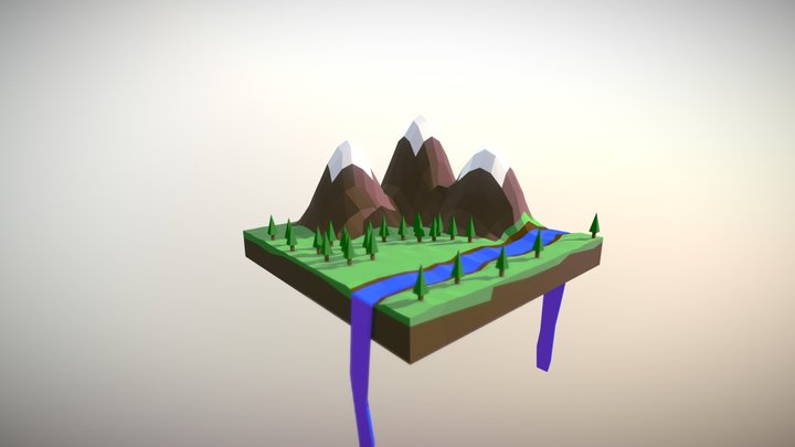 Mountain Landscape 3D Model