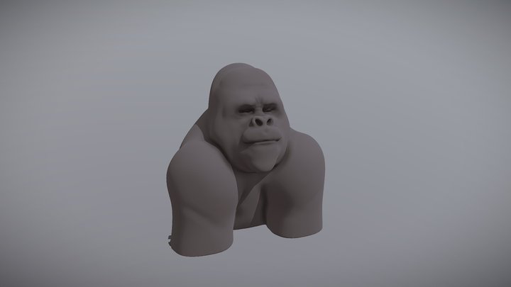 Ultimate Detailed Gorilla Model 3D Model