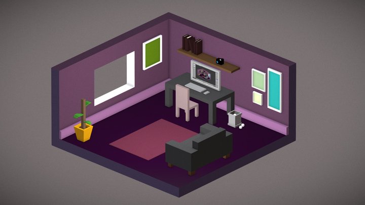 isometric blender inception 3D Model
