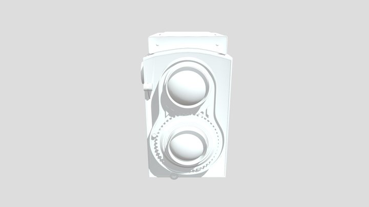 Black antique camera 3D Model