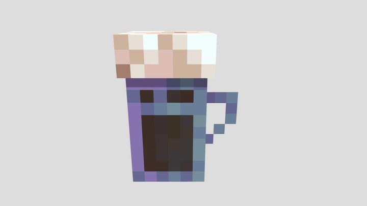 Dark Beer Glass 3D Model