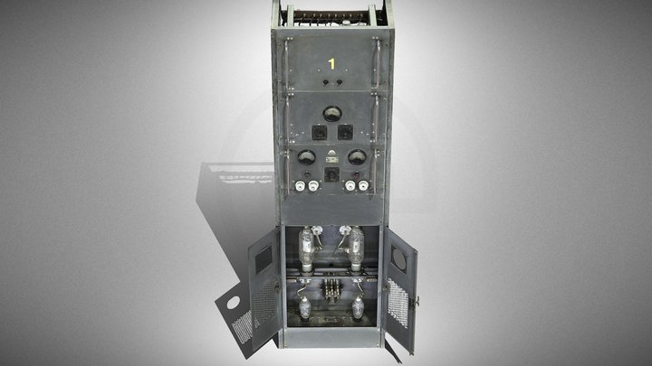Public address system  –  tube amplifier – Gratis 3D-model STL