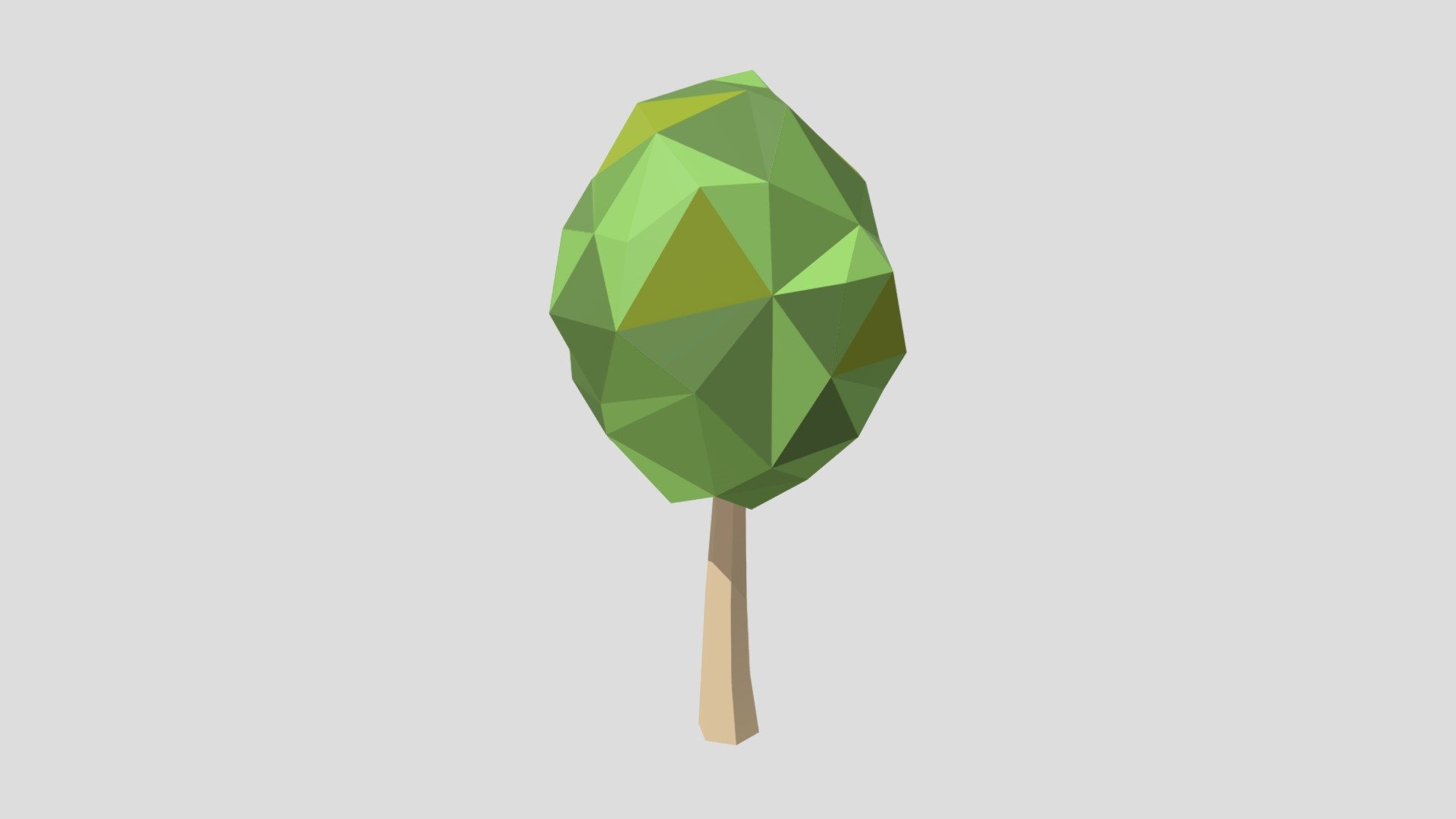 Lowpoly tree - type 2