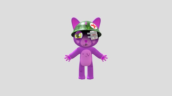 Medic Soldier Kitty 3D Model