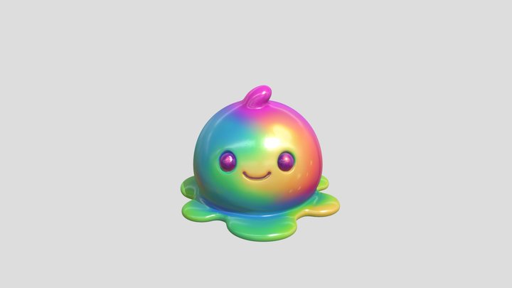 Blob Techno Slime Warrior Study