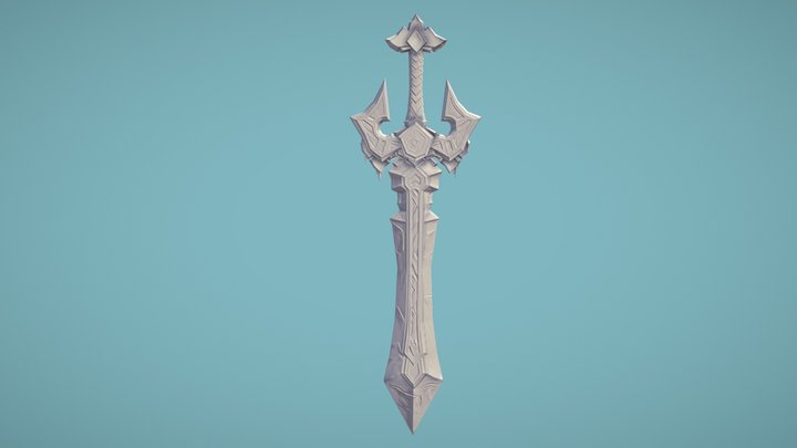 espada low poly 3D Model