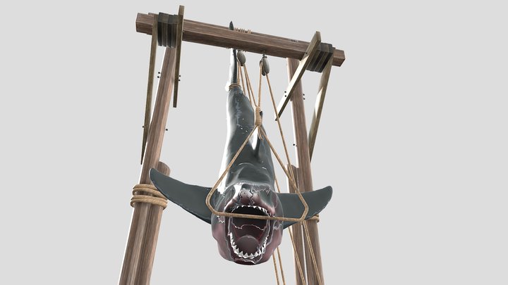 Universal Orlando Hanging Jaws Shark – Modello 3D gratuito STL