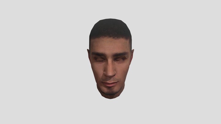 male 04 cheaple facemap 3D Model