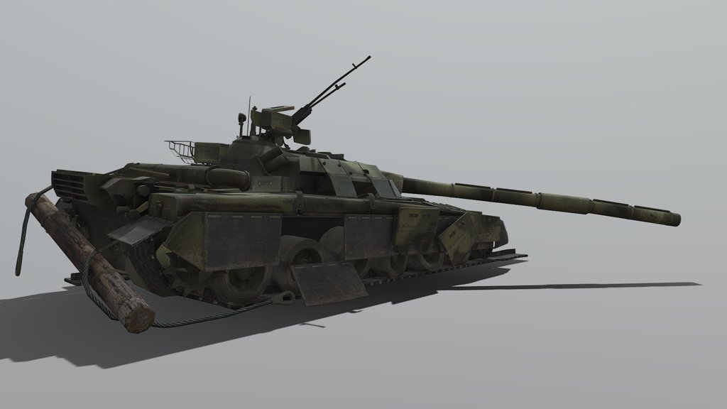 T-80 damaged