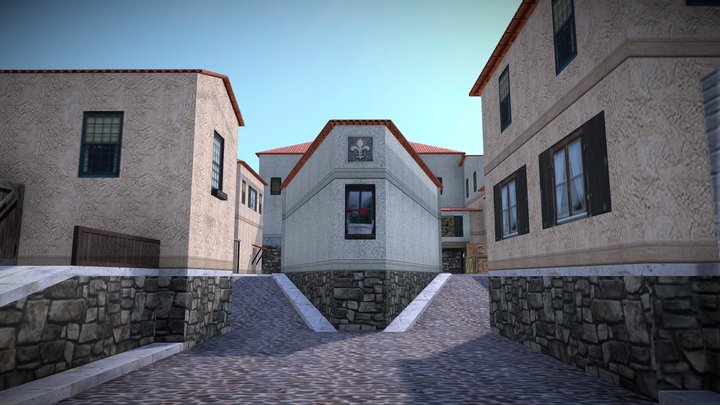 Counter-Strike Italy - classic CS map in 3D 3D Model