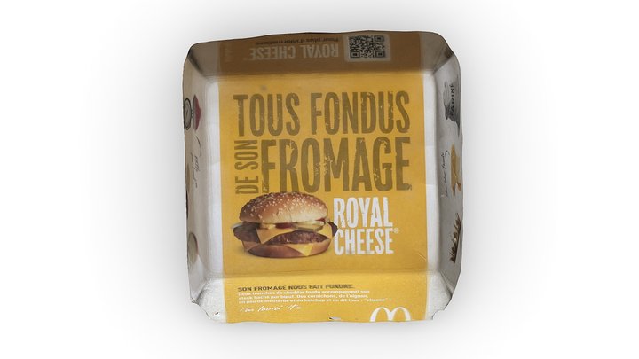 Royal with cheese burger box (photogrammetry) – Kostenloses 3D-Modell STL