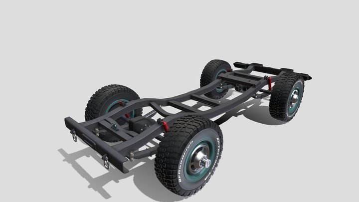 Offroad Vehicle Chassis 3D Model