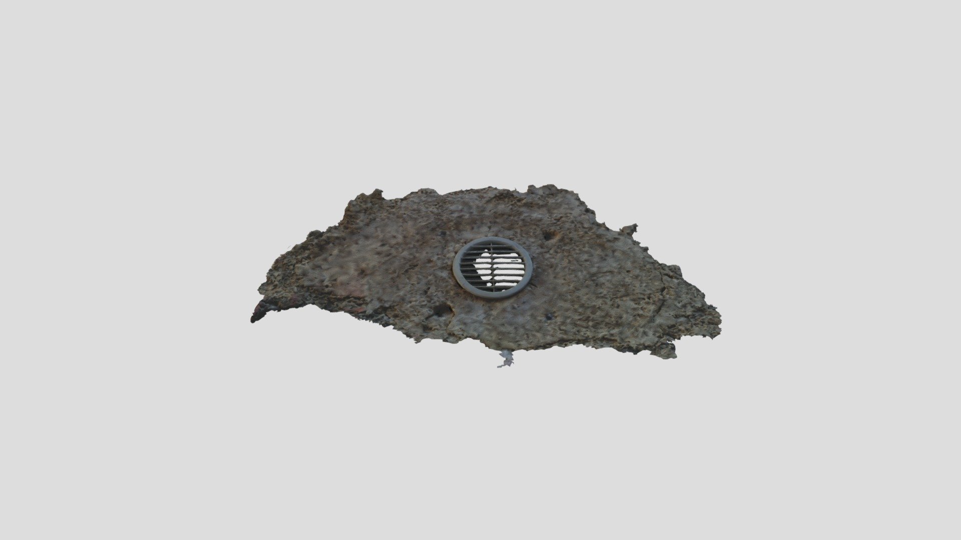 Circular Plastic Air Vent Fbx+obj