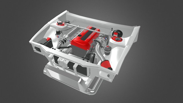 SR20DET 3D Model