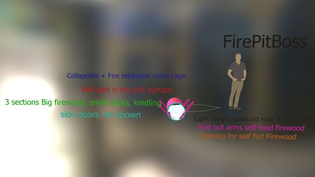 Fire Pit Boss 3D Model