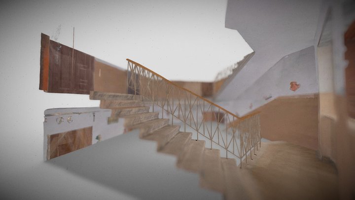 Housing at 8 Hrekova St. Staircase fragment 3D Model