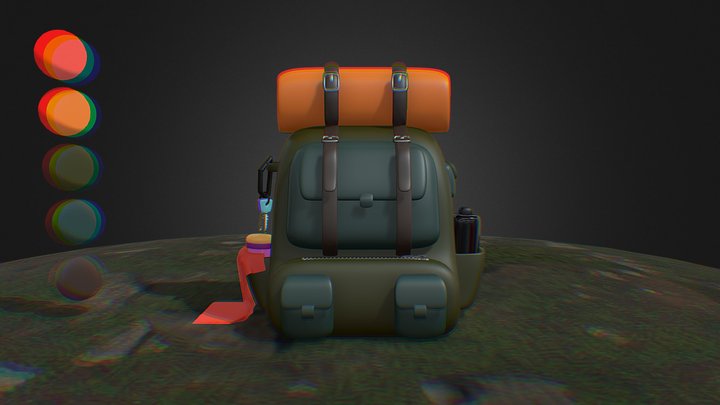 ( FREE )Camping Backpack – Kostenloses 3D-Modell STL