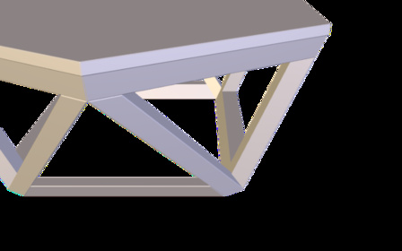 Irregular Lofted Table 3D Model