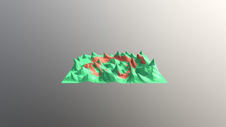 Ground Low Poly 3D Model