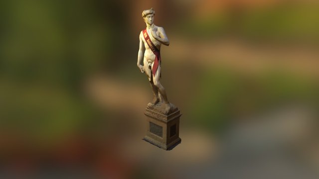 Statue of David Imitation 3D Model