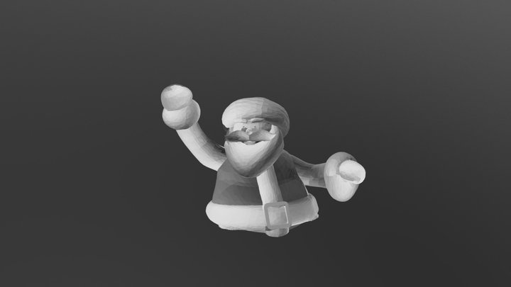 Santa Toy 3D Model