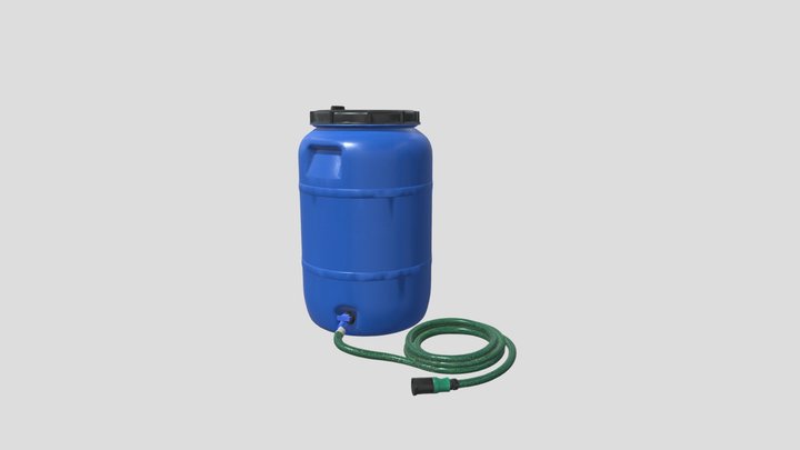 Blue Water Barrel – Modello 3D gratuito STL