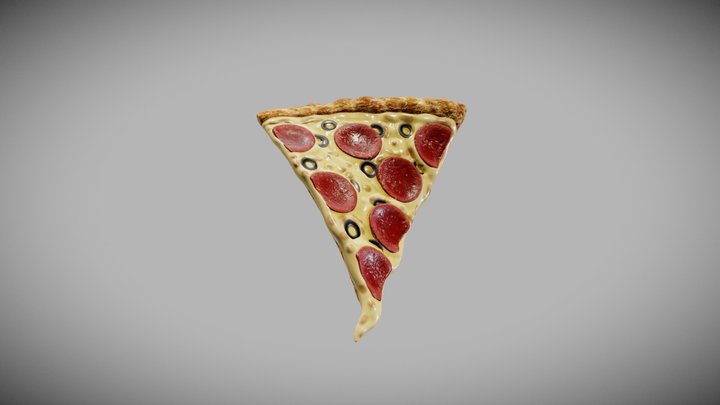 Pizza 01 3D Model