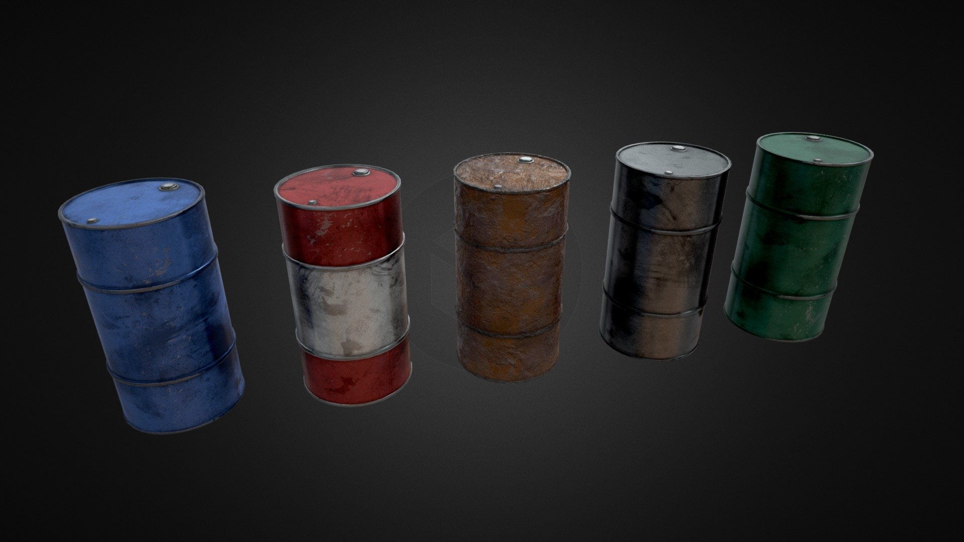 Barrels - PBR 3D Models - Buy Royalty Free 3D model by extrin6 3D ...