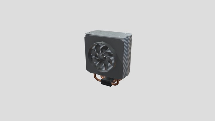 CPU Cooler 3D Model