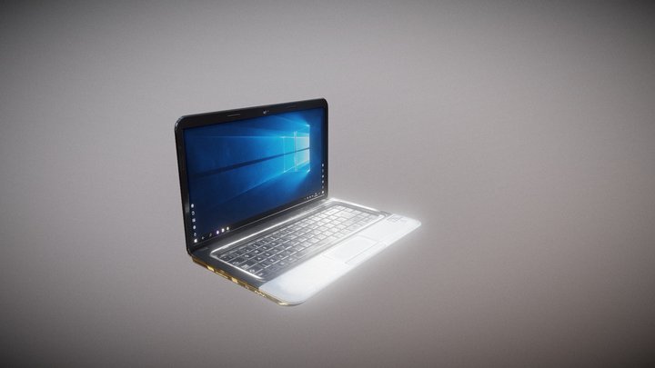 Classic Laptop 3D Model