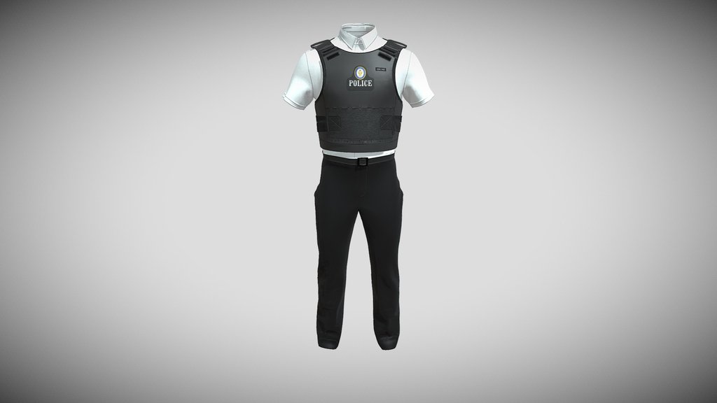 Police Uniform with Stab Vest