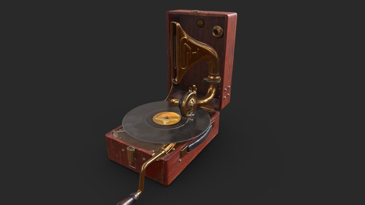 gramophone 3D Model