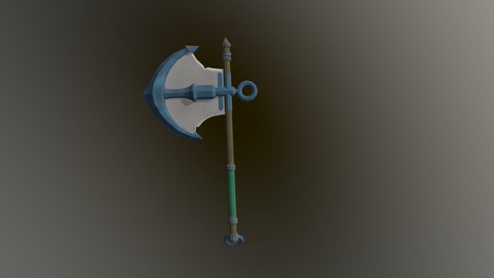 Kul Tiran Axe - Low Poly 3D Model