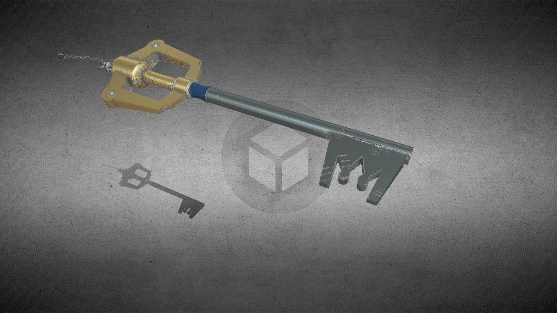 KeyBlade Kingdom Hearts Regal Chain_1000 Battles - Buy Royalty Free 3D ...