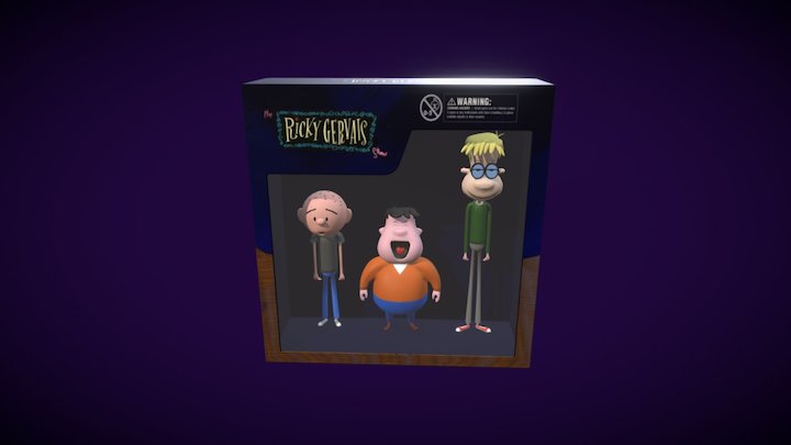 Ricky Gervais podcast toys 3D Model