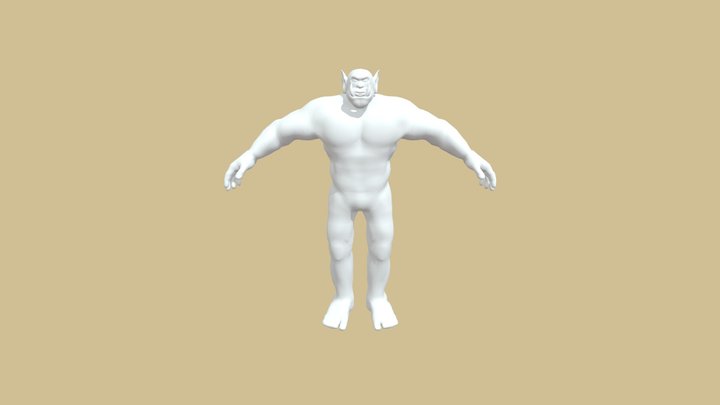Orc's Body 3D Model