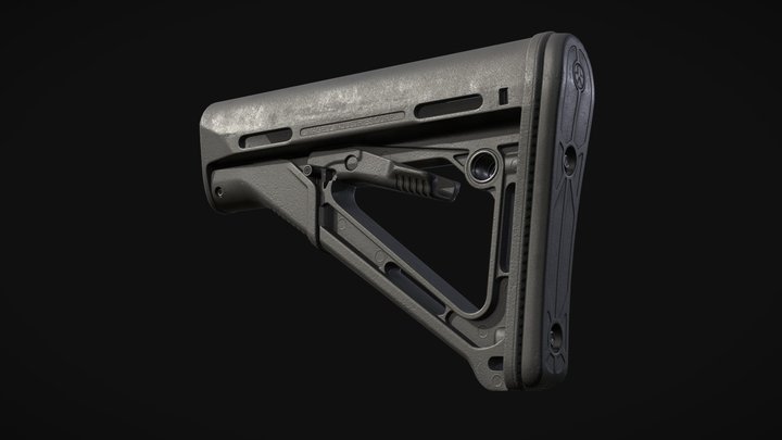 Magpul STR - Carbine Stock 3D Model