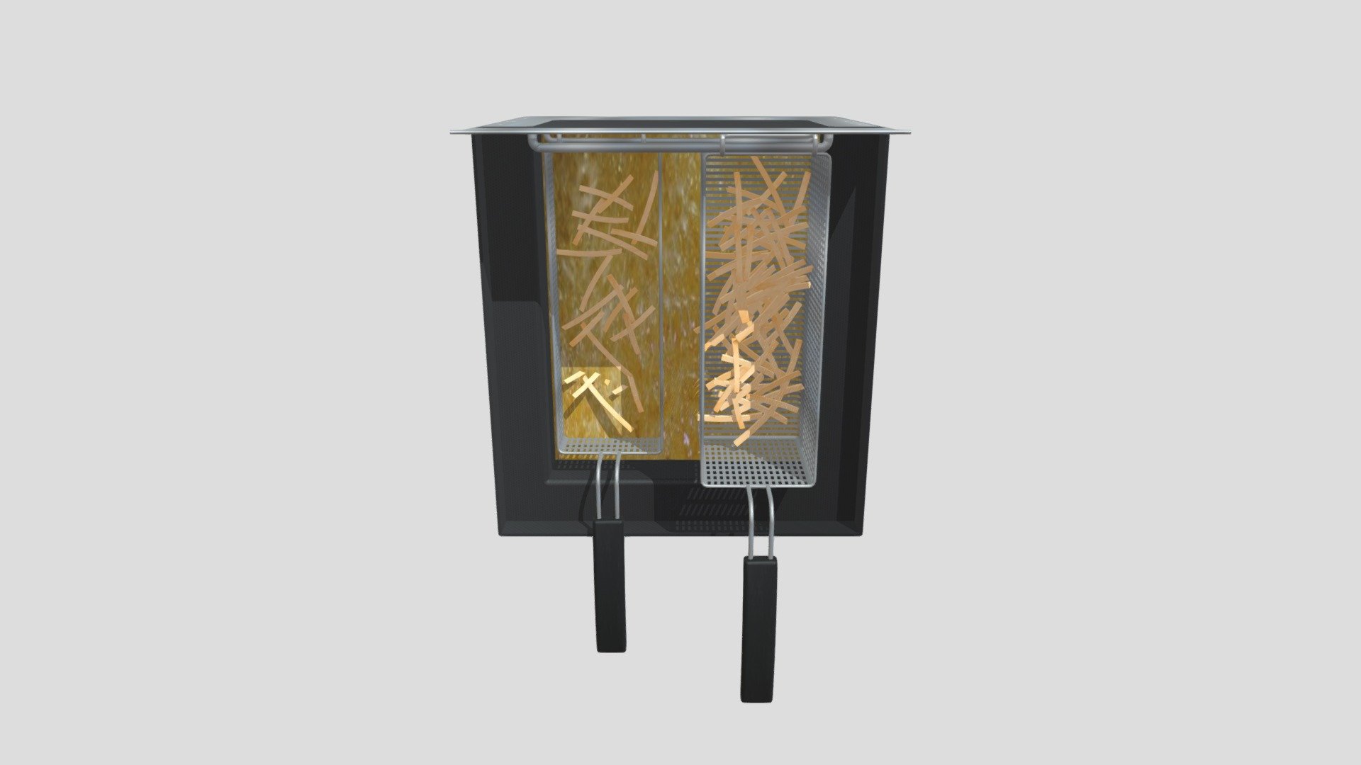 Fryer with fries