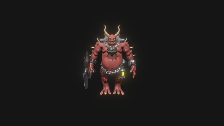 Demon Guardian 3D Model