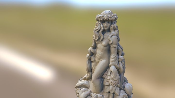 Mavka made of sand by Anatolii Kvitka 3D Model