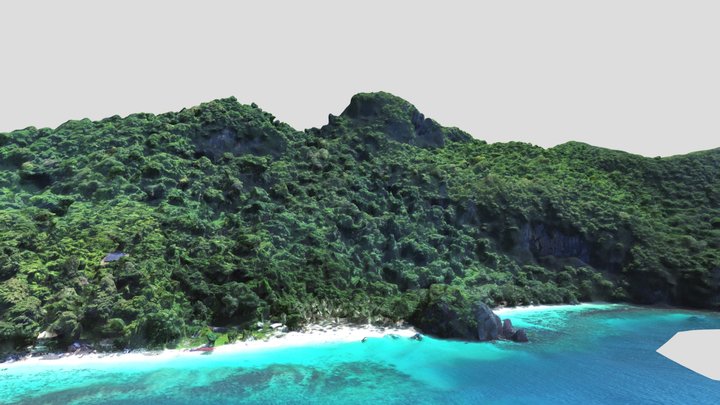 7commando beach, ELNIDO, PALAWAN, PHILIPPINES 3D Model