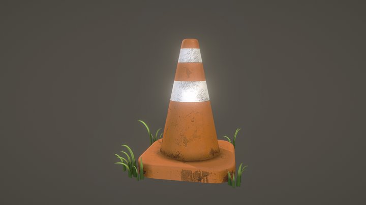 Traffic Cone 3D Model