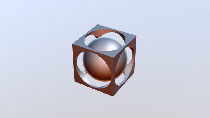 Box And Ball 3D Model