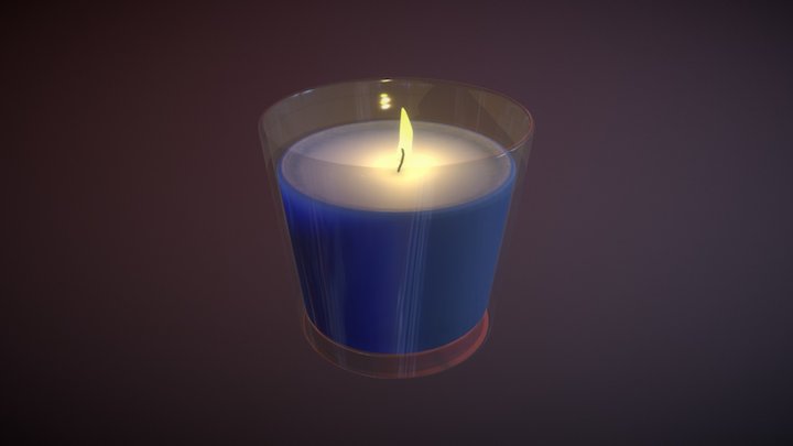 Ароматическая свеча, candle 3D Model
