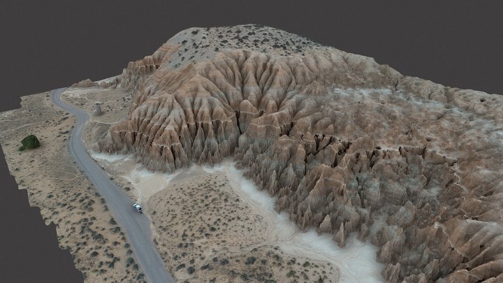 Cathedral Gorge State Park, Nevada 3D Model