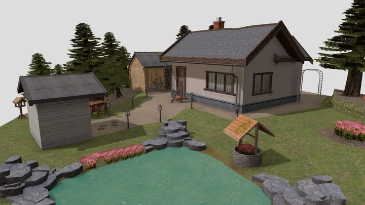 DAE Diorama - Grandma's house 3D Model