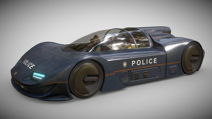 CAR 7 SCIFI (3Dpro) 3D Model