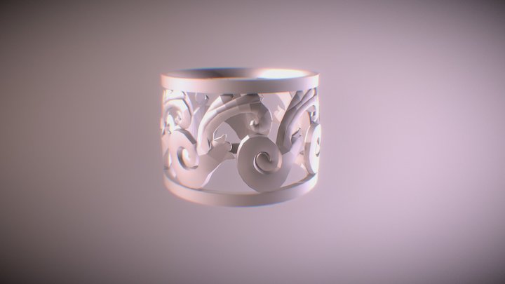 Floral Ring 3D Model